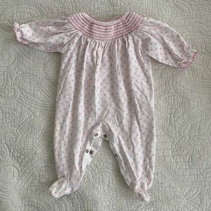 Kissy Kissy Smocked Footie, NB